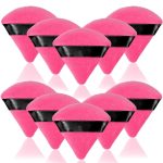 6 Pcs Triangle Powder Puff,Makeup Puff,Powder Puffs for Face Powder,Triangle Makeup Velour Puff,Triangle Sponges for Makeup,Loose Setting Powder Puff powder sponge makeup puffs(Black Flesh)
